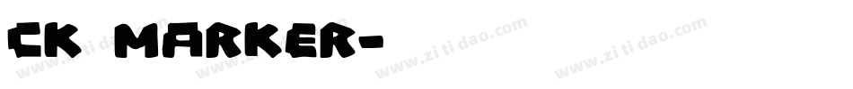 CK Marker字体转换